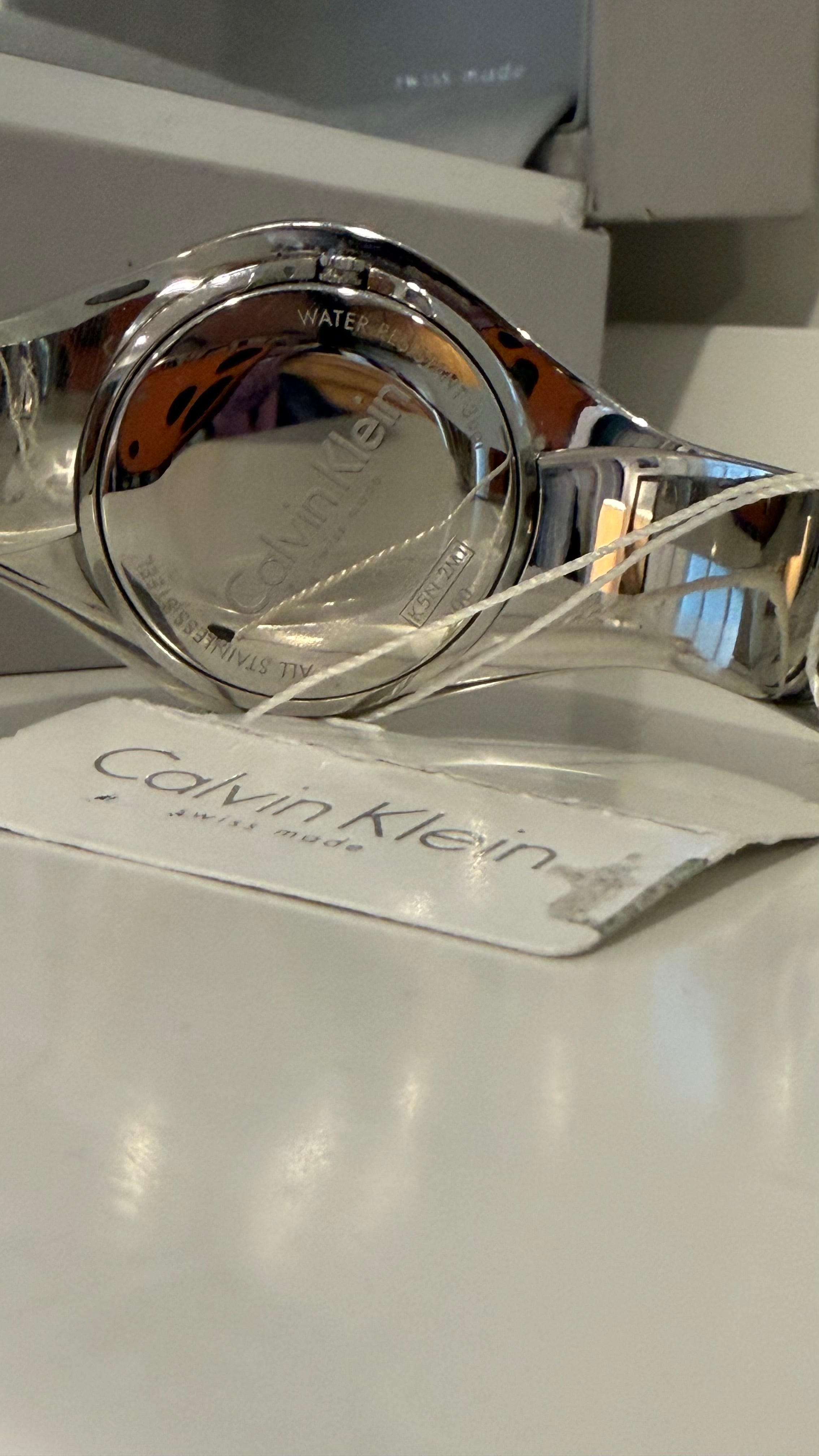 CK stainless steel watch