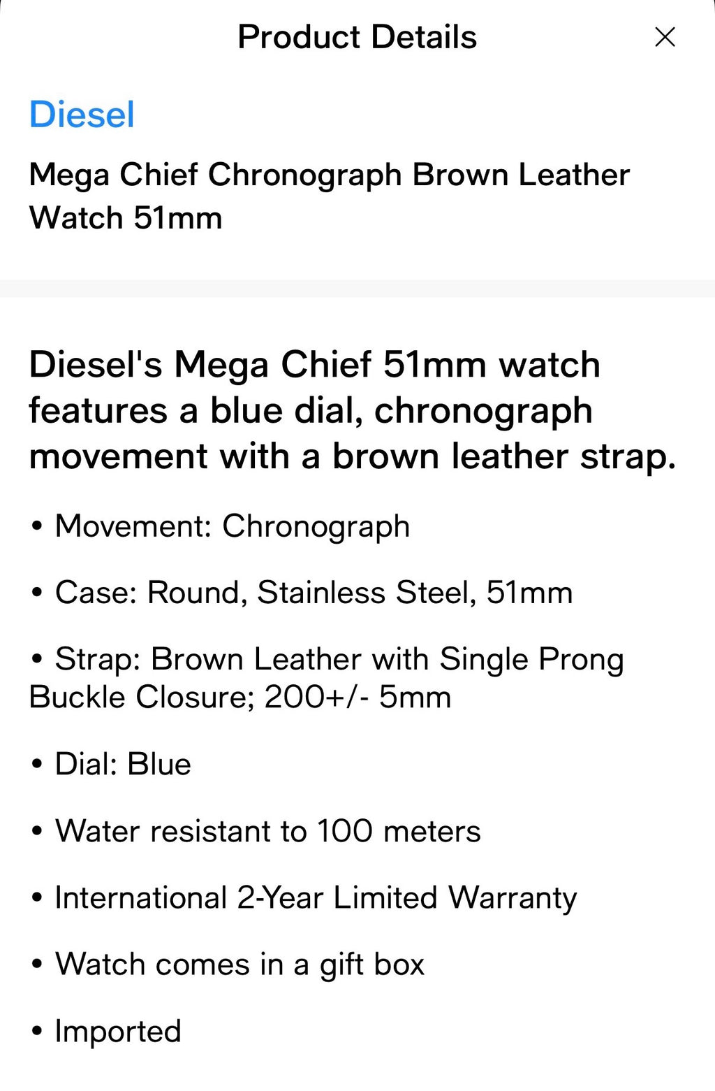 Diesel Watch