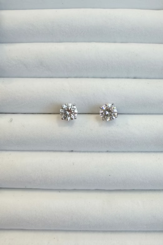Moissanite Diamond 925 Italy Sterling Silver
