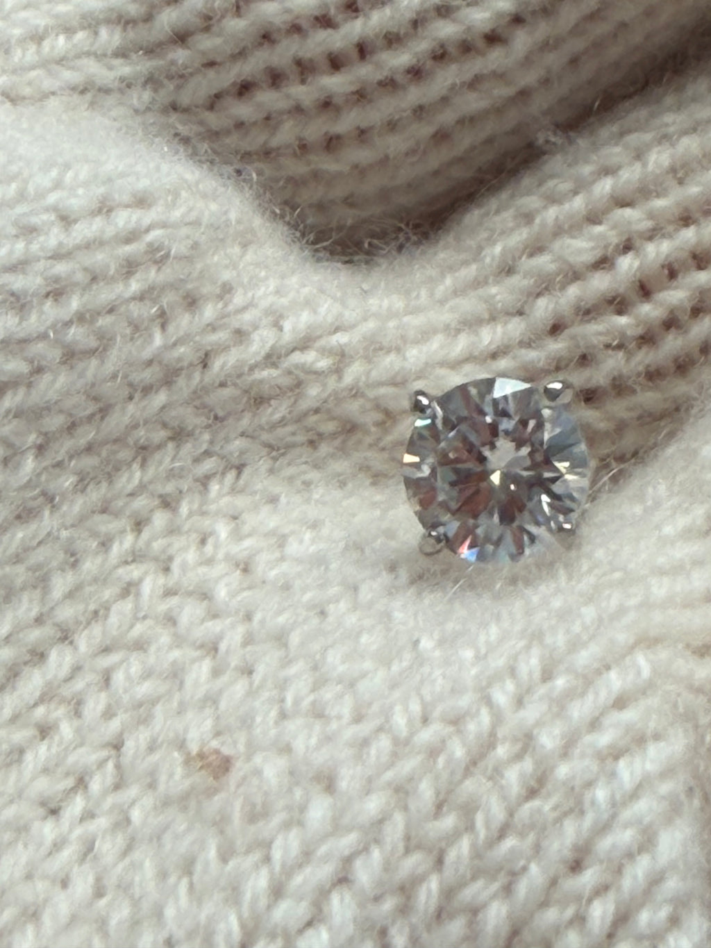 Moissanite studs